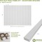 Ekena Millwork 48H x 1T Adjustable PVC Slat Wall Panel Kit w/ 2W Slats, Unfinished contains 22 Slats SWP66X48X1000UN - alternate 6